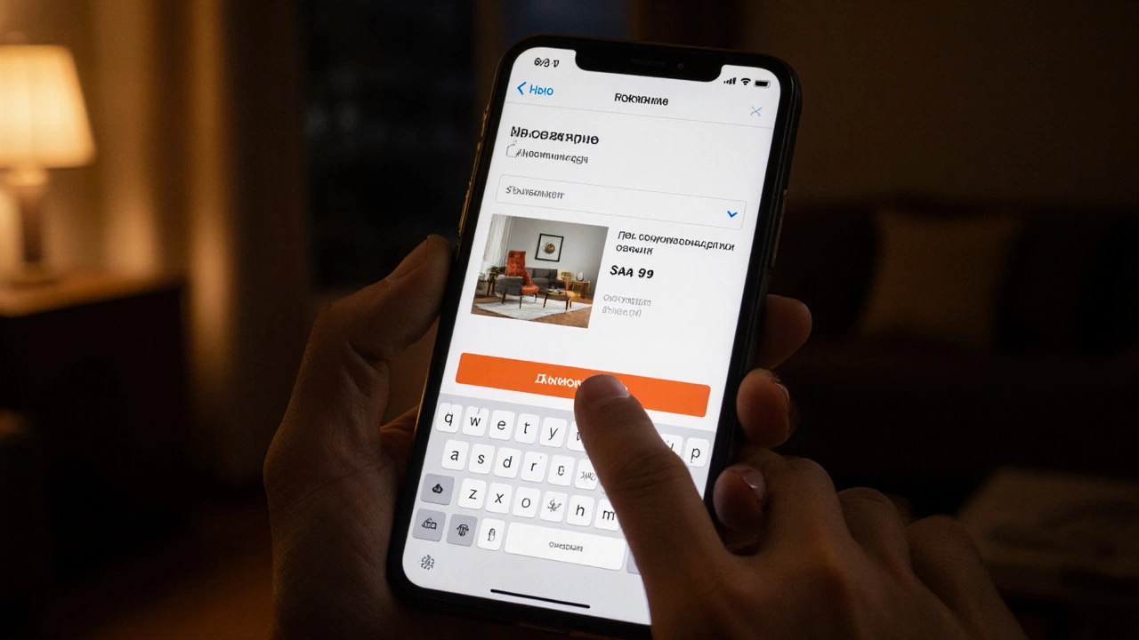 Мобильный экран сайта с неудобной формой заказа и скрытым полем ввода.