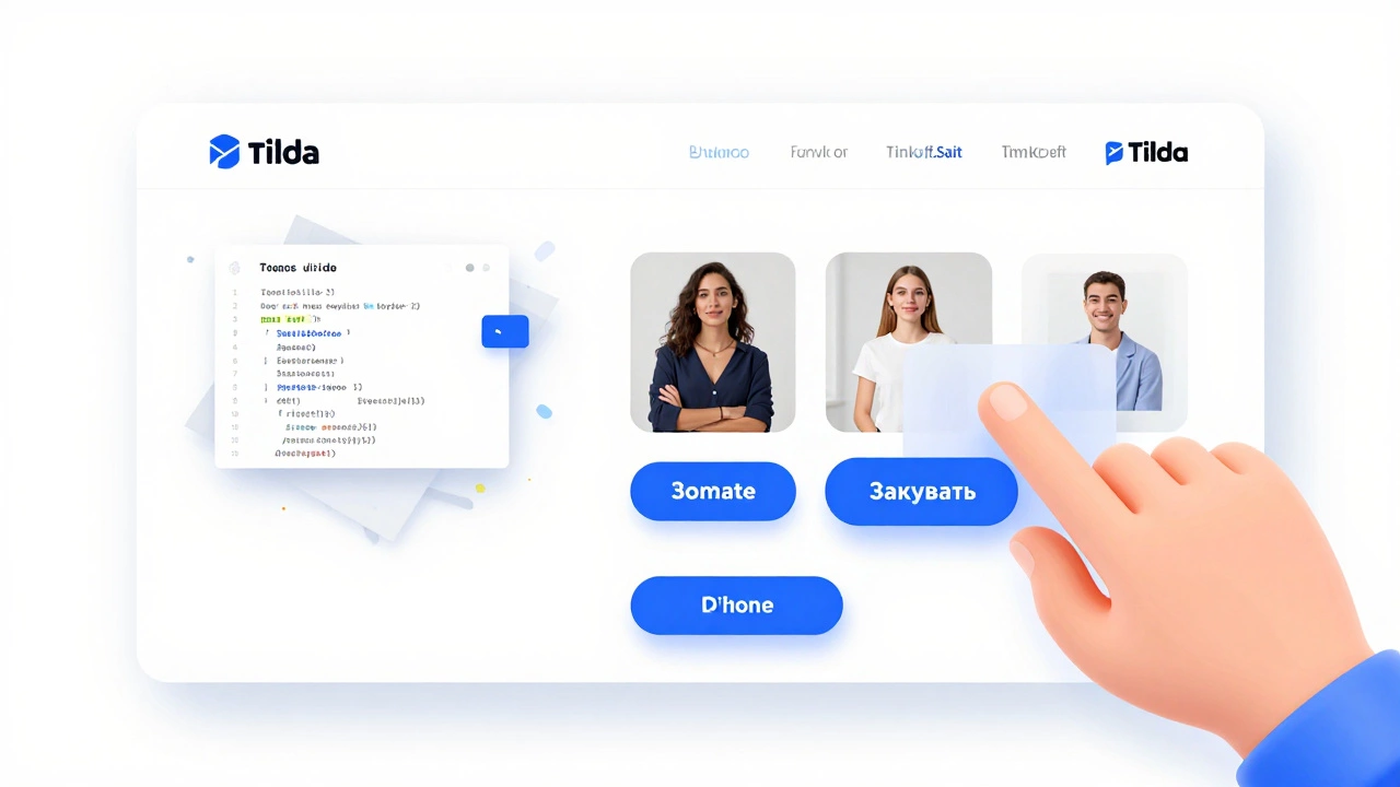 Сравнение сложного сайта и простого конструктора: перетаскивание кнопки &#039;Заказать&#039;.