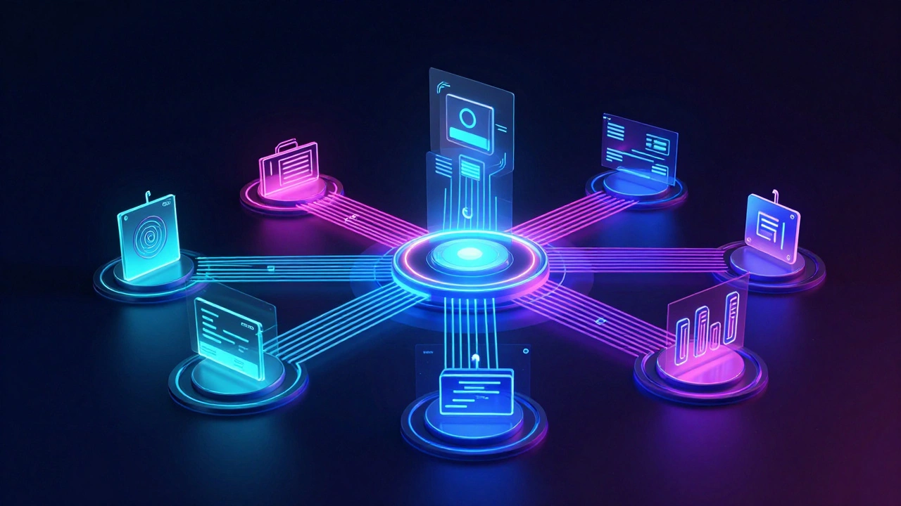 Абстрактная визуализация системы кэширования и ускорения