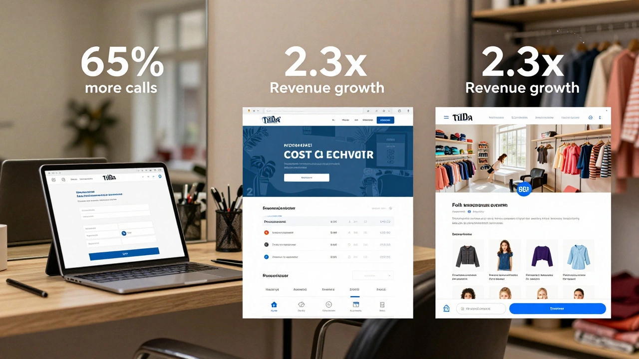 Три реальных примера малого бизнеса в России с сайтами: парикмахерская, компания по ремонту окон и магазин детской одежды с показателями роста.