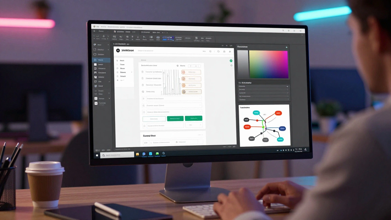 Процесс проектирования структуры и UX-дизайна сайта в программе Figma